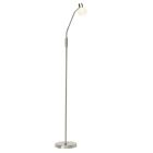 Kovová stojací lampa chromová, Jaydah, s vypínačem