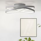 Designové stropní svítidlo šedé, Milou, 40W, LED 3000 K