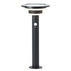 Moderní solární venkovní lampa stojací černá, Lonneke, 3W, LED 3000 K, IP44