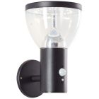 Moderní solární venkovní nástěnné světlo černé, Saar, 3W, LED 3000 K, IP44
