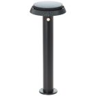 Kovová solární venkovní lampa stojací černá, Ridvan, 4W, LED 3000 K, IP44