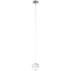 Designové závěsné světlo chromové, Emmely, 7W, LED 3000 K