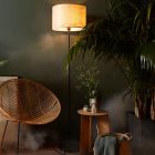 Japandi stojací lampa béžová, Enna, s vypínačem