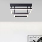 Moderní stropní světlo černé, Enis, 34W, LED 3000 K, s 3stupňovým stmíváním