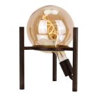 Retro stolní lampa černá, Alvin, s vypínačem