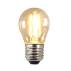 Stmívatelná LED žárovka E27 Olucia, P45, 4W, jantarové sklo, 2700K