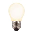 Stmívatelná LED žárovka E27 Olucia, P45, 3W, bílé sklo, 2700k