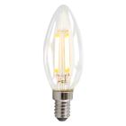 Stmívatelná LED žárovka E14 Olucia, 3W, průhledné sklo, 2700k