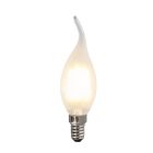 Stmívatelná LED žárovka E14 Olucia, svíčková, 3W, bílé sklo, 2700k