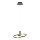 Kovové designové závěsné světlo mosazné, Buket, 19W, LED 3000 K, s 3stupňovým stmíváním