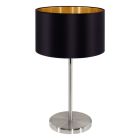 Látková moderní stolní lampa zlatá, Terme, s vypínačem