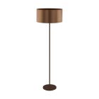 Plastová designová stojací lampa hnědá, Noor, s vypínačem