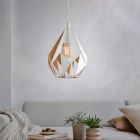 Kovové designové závěsné světlo bílé, Acri