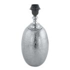 Hliníková retro stolní lampa bez stínidla niklová, Abdel, s vypínačem