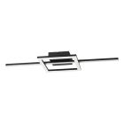 Plastové moderní stropní svítidlo černé, Xam, 19,5W, LED white switch
