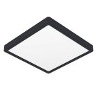 Ocelové stropní světlo černé, Geraldo, 20,5W, LED 3000 K