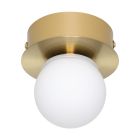 Ocelové moderní stropní svítidlo zlaté, Escha, 3,3W, LED 3000 K