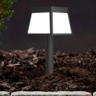 Plastové solární zahradní bodové osvětlení černé, Imelda, 7,5W, LED 3000 K, IP65