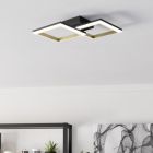 Plastové designové stropní svítidlo mosazné, Conrad, 18,4W, LED 4000 K, s 3stupňovým stmíváním