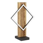 Dřevěná stolní lampa designová, Annebel, 13W, LED 3000 K, s vypínačem