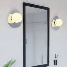 Ocelové moderní nástěnné světlo chromové, Cornee, 4,2W, LED 2700 K, IP44