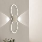 Hliníkové designové nástěnné světlo hnědé, Vixa, 20W, LED 3000 K