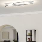 Hliníkové designové stropní svítidlo chromové, Crijn, 20W, LED white switch