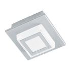 Plastové moderní stropní světlo stříbrné, Elsien, 3W, LED 3000 K