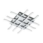 Ocelové moderní stropní svítidlo chromové, Arantxa, 36W, LED 3000 K