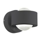 Plastová moderní lampa up down antracitá, Beerd, 3W, LED 3000 K