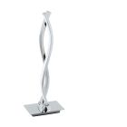 Hliníková moderní stolní lampa chromová, Arantxa, 5W, LED 3000 K, s vypínačem