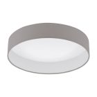 Látkové stropní svítidlo taupe, Guido, 18W, LED 3000 K