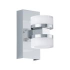 Plastové moderní nástěnné světlo chromové, Busra, 7W, LED 3000 K, IP44
