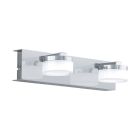 Plastové moderní nástěnné světlo chromové, Busra, 7W, LED 3000 K, IP44
