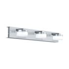 Plastové moderní nástěnné světlo chromové, Busra, 7W, LED 3000 K, IP44