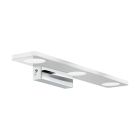 Plastové moderní nástěnné světlo chromové, Jan, 5W, LED 3000 K, IP44