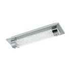 Skleněné designové stropní svítidlo chromové, Iris, 8W, LED 4000 K, IP44