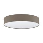 Plastové moderní stropní svítidlo taupe, Sila, 40W, LED nastavitelný od teplé po studenou bílou, s dálkovým ovládáním