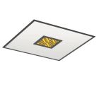 Hliníkové moderní stropní svítidlo černé, Vinesh, 36W, LED RGBW, s 3stupňovým stmíváním