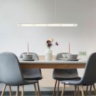 Kovové designové závěsné světlo niklové, Nisanur, 20W, LED white switch, s dotykovým stmívačem