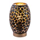 Kovová moderní stolní lampa černá, Bilboa