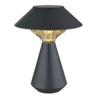 Plastová moderní solární venkovní stolní lampa černá, Nasr, 0,1W, LED 3000 K, IP44, s vypínačem