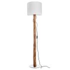 Dřevěná stojací lampa rustikální, Najima, s vypínačem