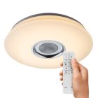 Plastové stropní světlo bílé, Adali, 18W, LED RGBW, s dálkovým ovládáním