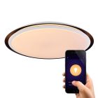 Kovové moderní chytré stropní svítidlo bílé, Invo, 40W, LED RGBW