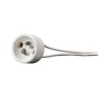 Bílá objímka GU10, keramická