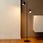 Černá stojací lampa moderní, Skanska, 5W, LED 2700 K, s dotykovým stmívačem