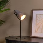 Šedá stolní lampa moderní, Bensen, s vypínačem