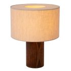 Hnědá stolní lampa rustikální, Tachina, s vypínačem