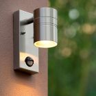 Chromové venkovní nástěnné světlo se senzorem pohybu moderní, Arne, IP44